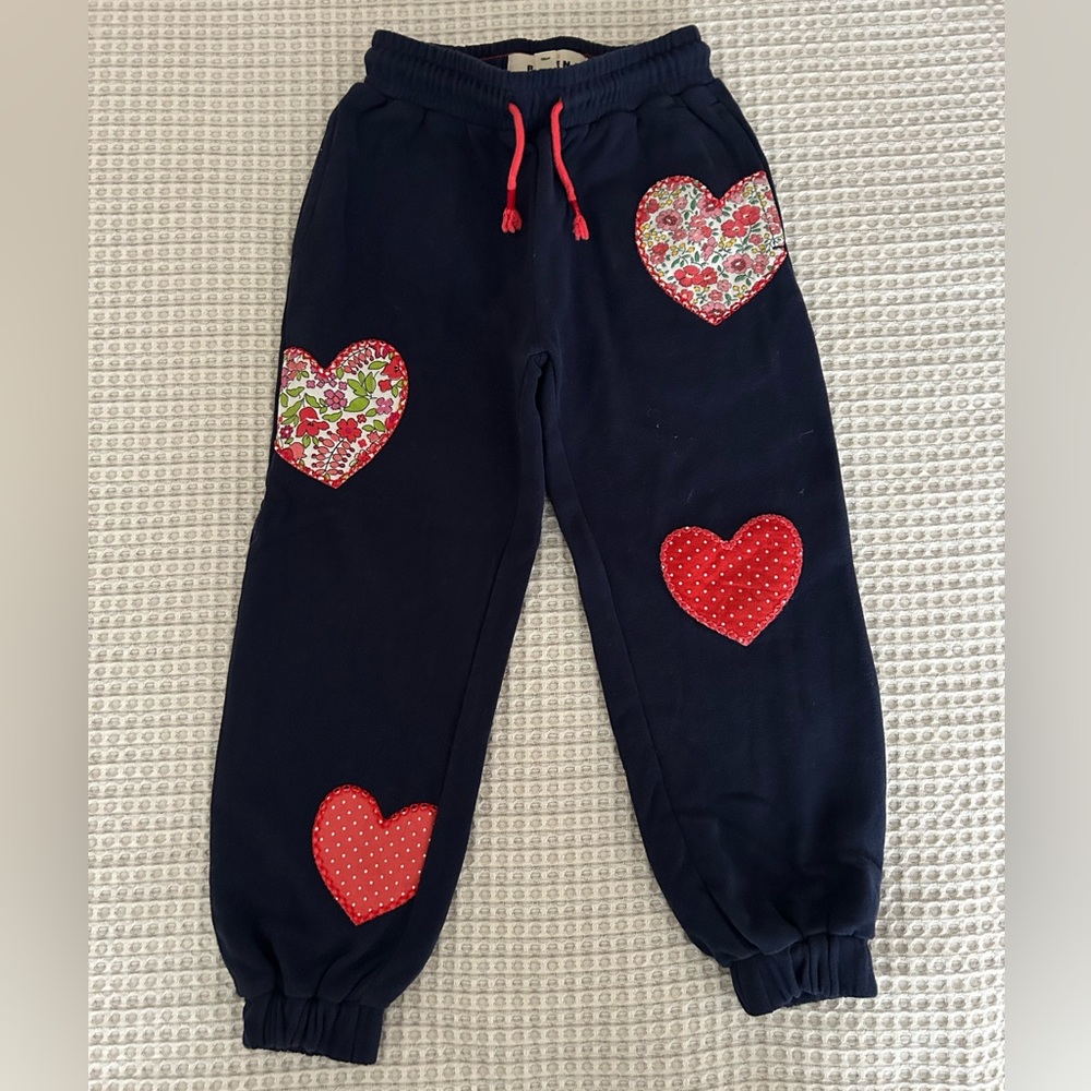 Boden girls heart sweatpants